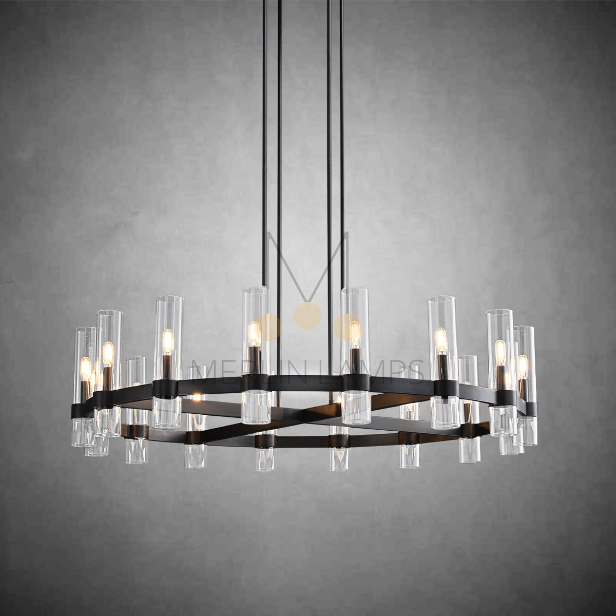 Nova Luxury Glass Round Chandelier 36" 48" 60"