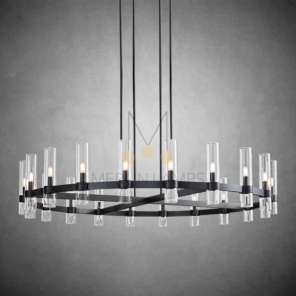 Nova Luxury Glass Round Chandelier 36" 48" 60"