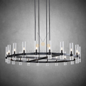Nova Luxury Glass Round Chandelier 36" 48" 60"