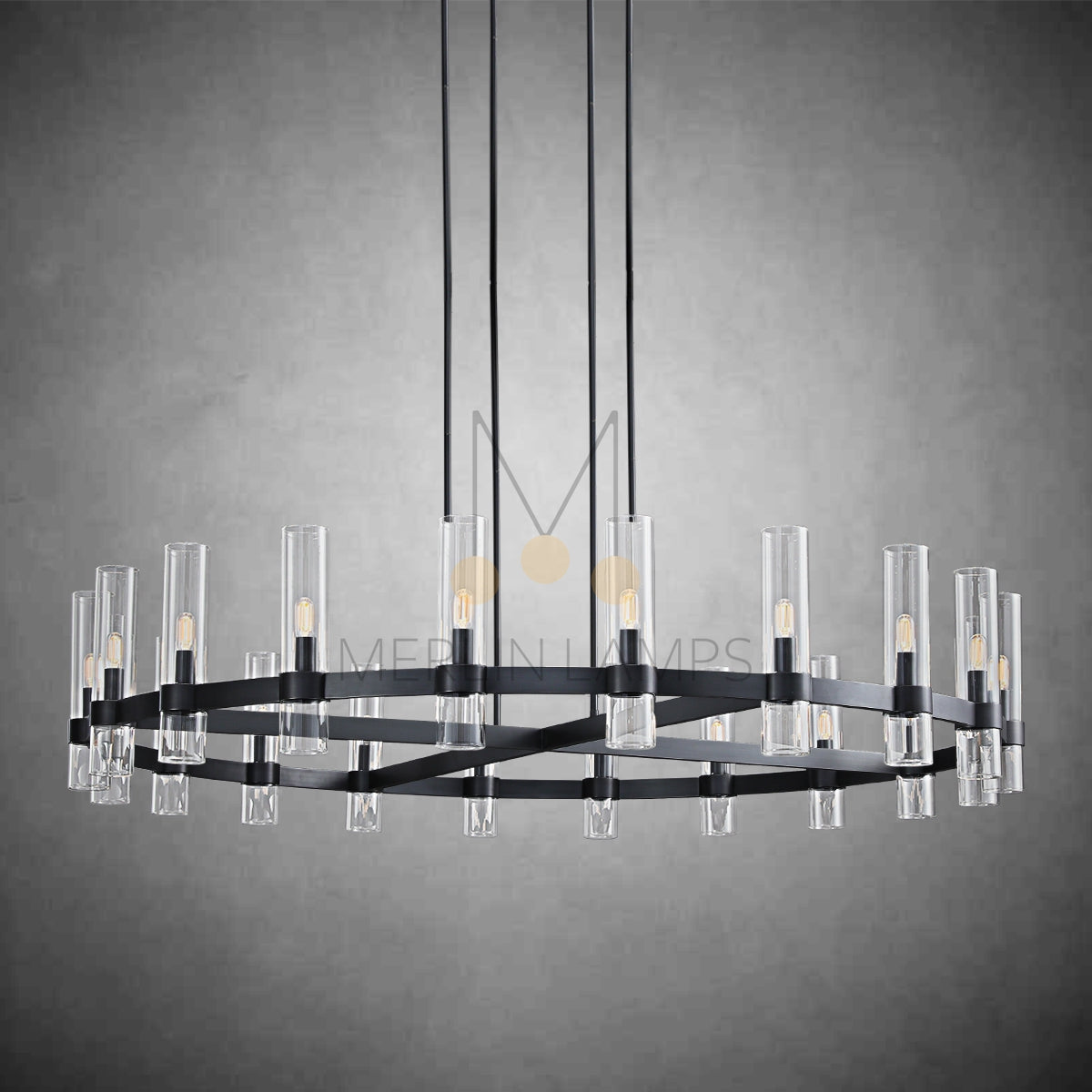 Nova Luxury Glass Round Chandelier 36" 48" 60"