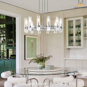 Nova Luxury Glass Round Chandelier 36" 48" 60"