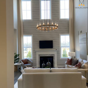 Nova Luxury Glass Round Chandelier 36" 48" 60"