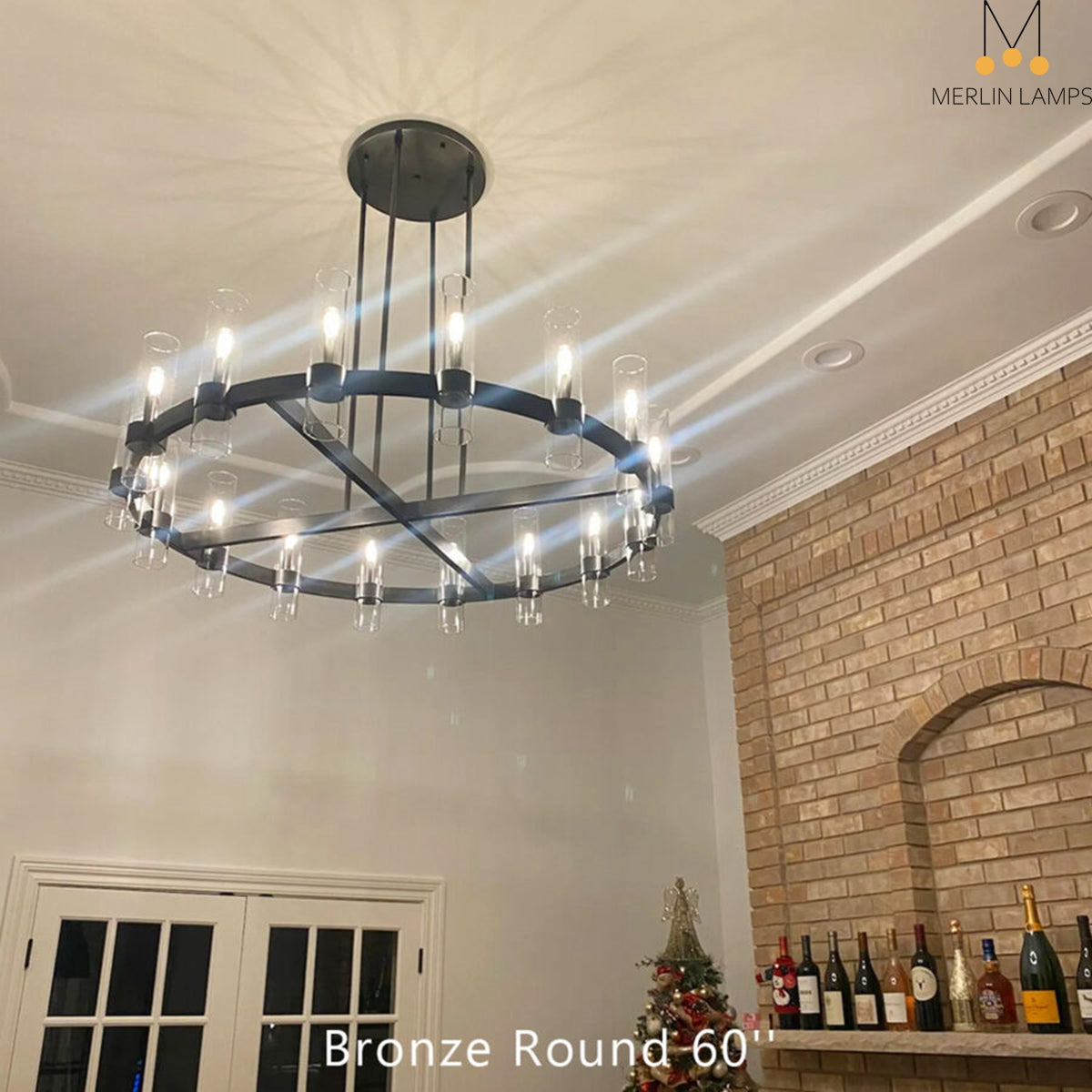 Nova Luxury Glass Round Chandelier 36" 48" 60"