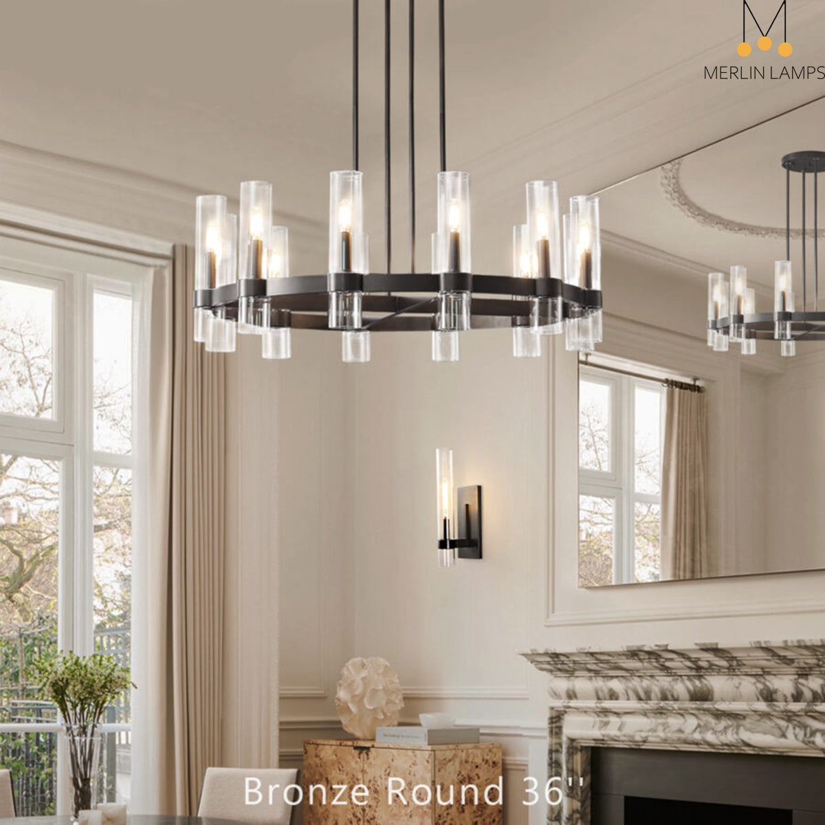 Nova Luxury Glass Round Chandelier 36" 48" 60"