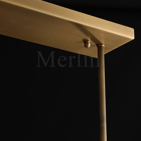 Nova Luxury Linear Glass Chandelier For Kitchen Island Dining Room