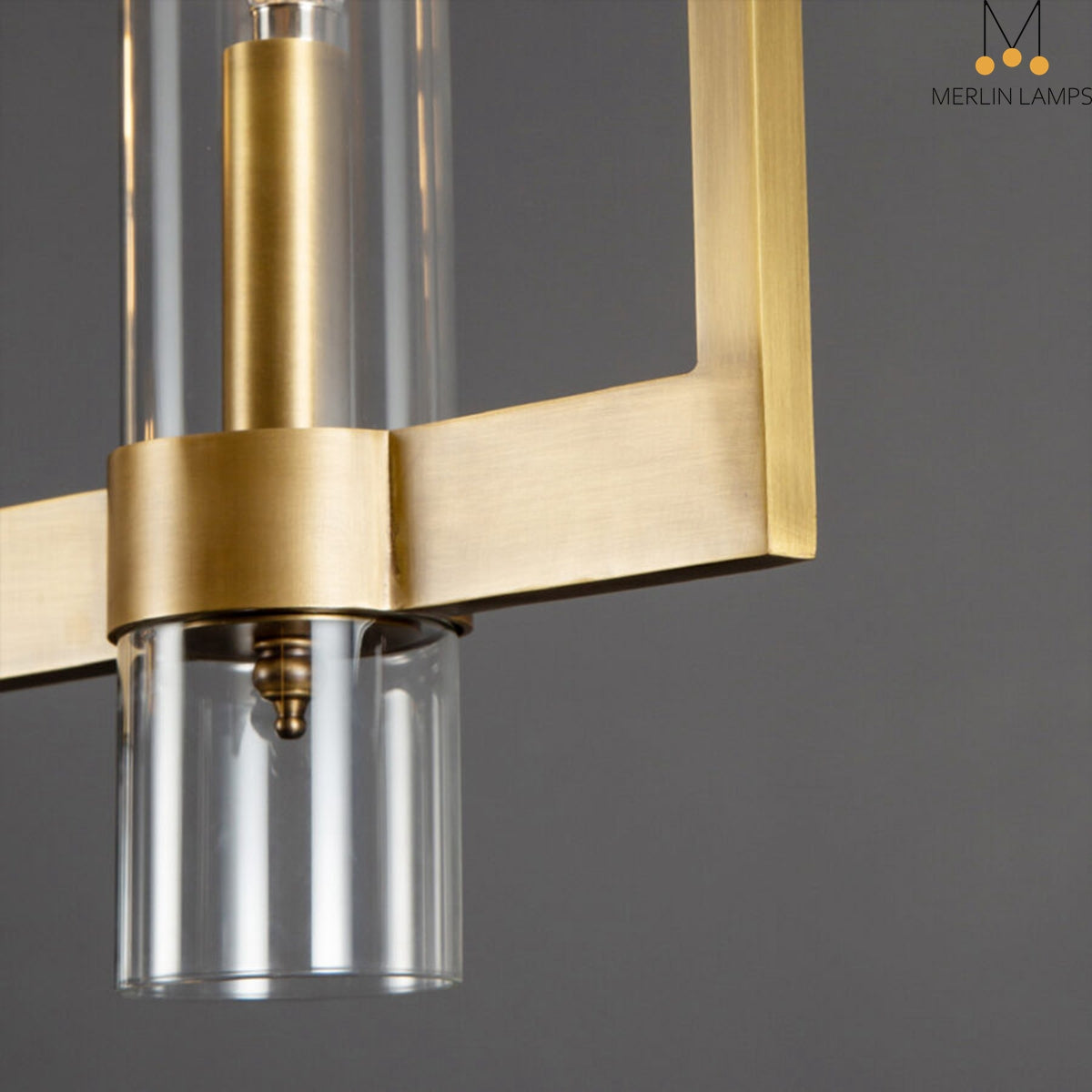 Nova Luxury Linear Glass Chandelier For Kitchen Island Dining Room