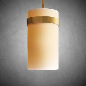 Nova Milk Glass Pendant – Brass & Bronze Sizes 5–12 Inch