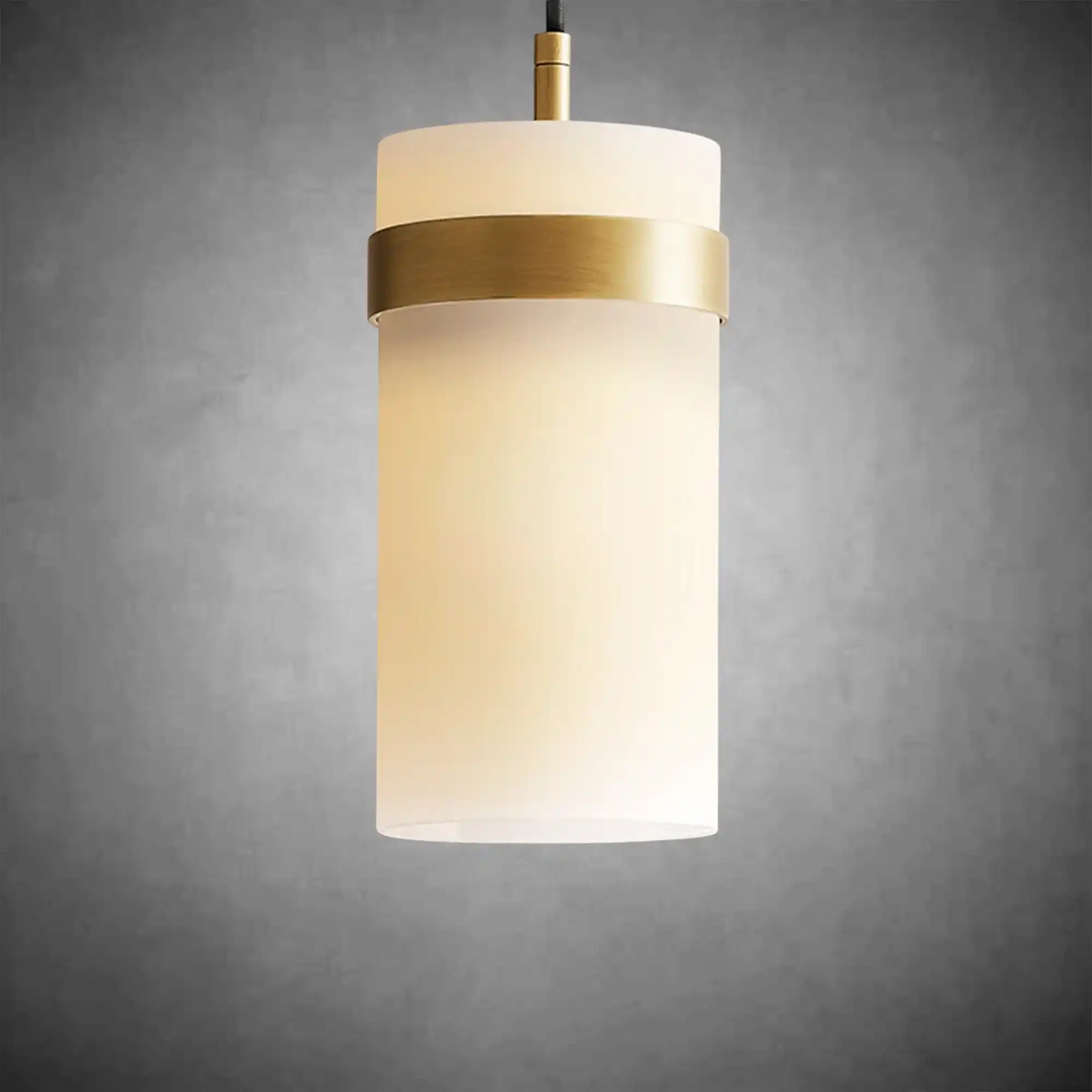 Nova Milk Glass Pendant – Brass & Bronze Sizes 5–12 Inch