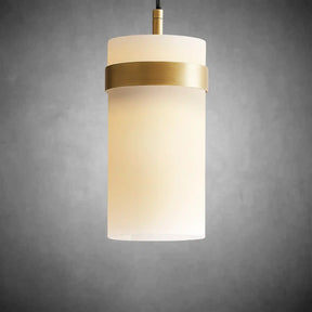Nova Milk Glass Pendant – Brass & Bronze Sizes 5–12 Inch