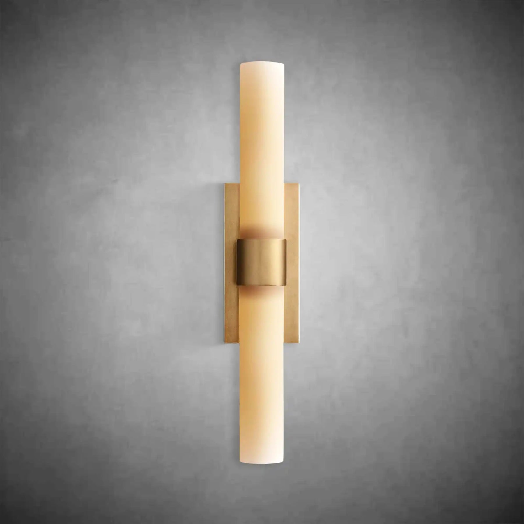 Nova Milk Glass Sconce – Art Deco Brass Bronze Nickel