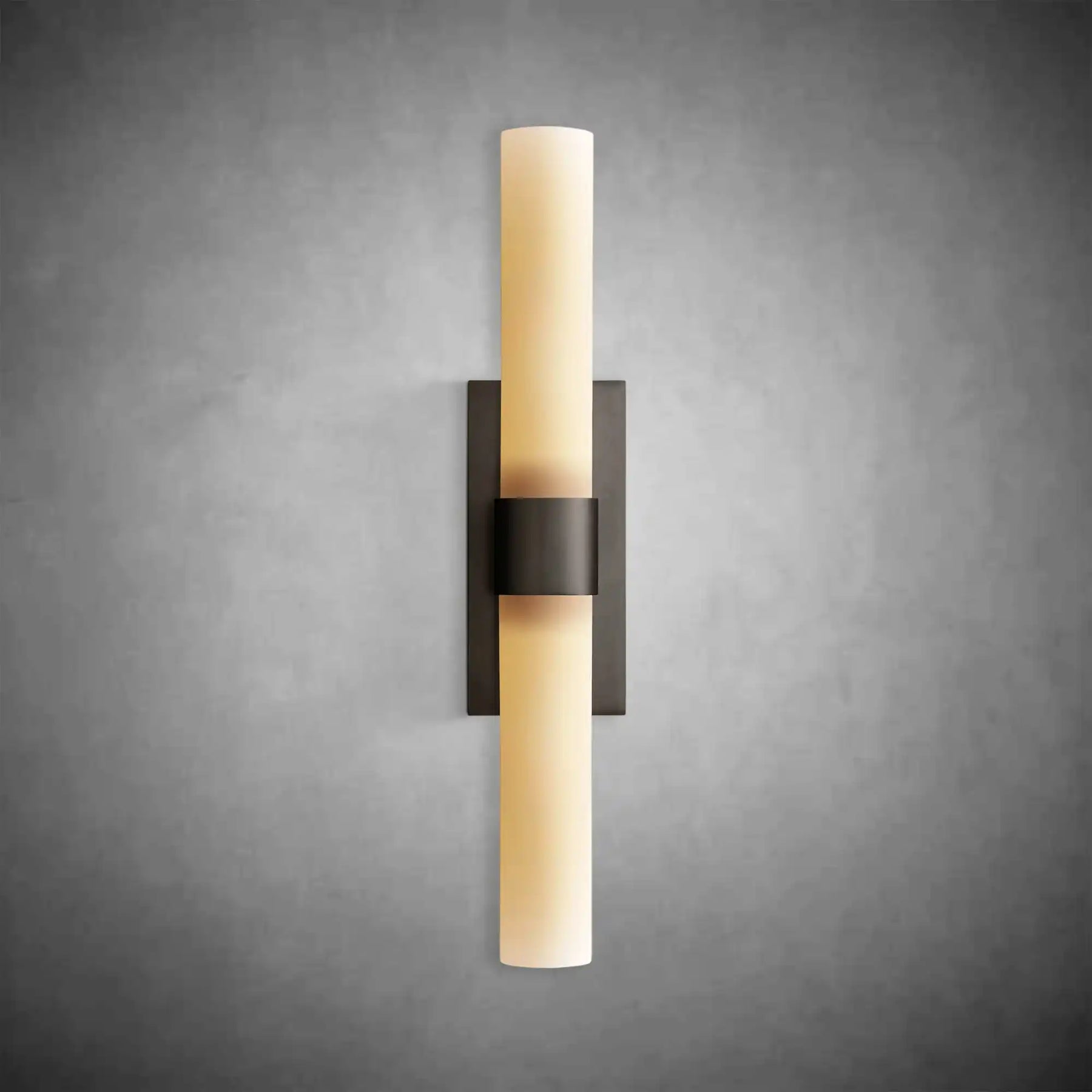 Nova Milk Glass Sconce – Art Deco Brass Bronze Nickel