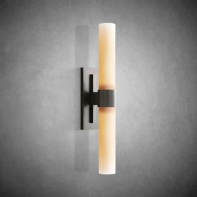 Nova Milk Glass Sconce – Art Deco Brass Bronze Nickel