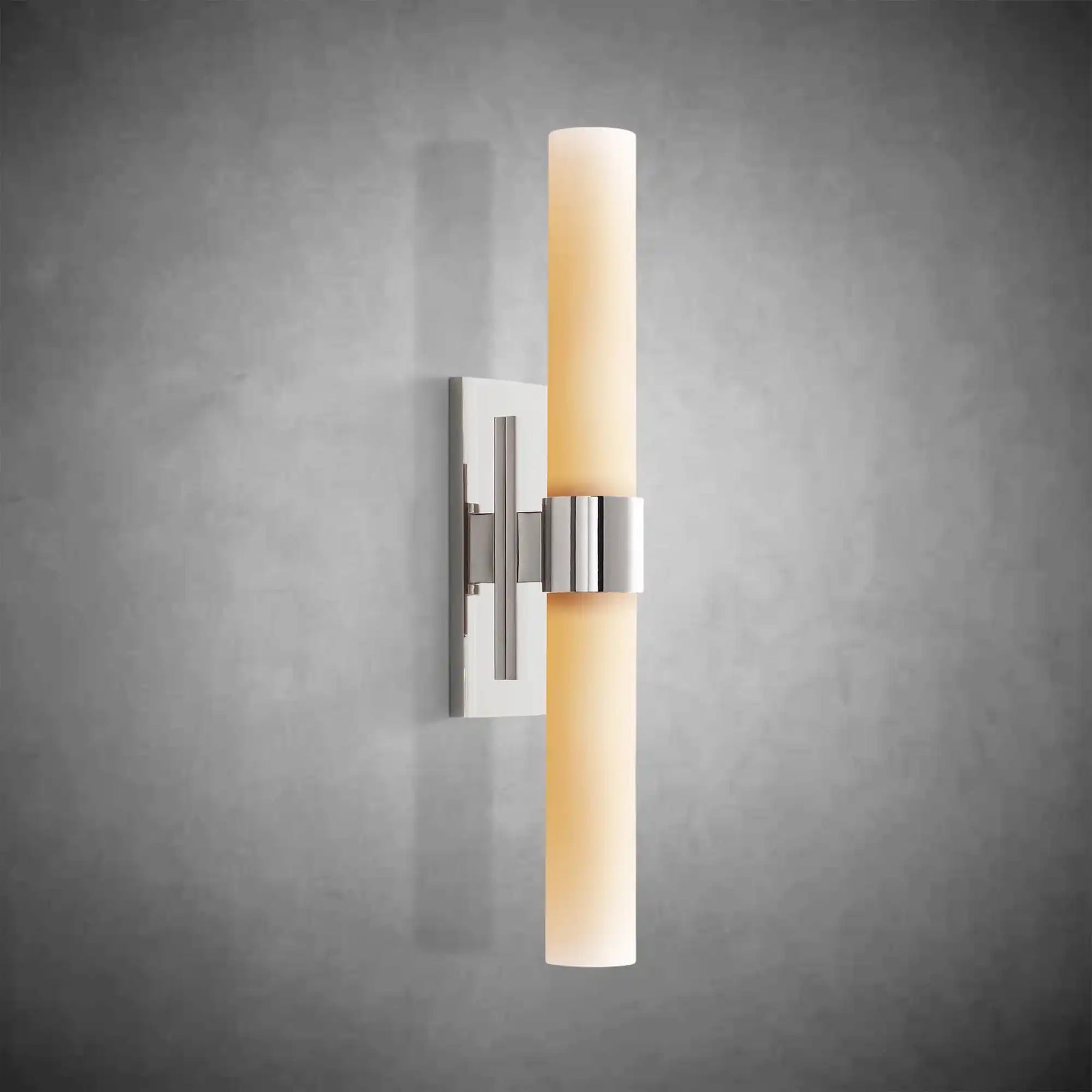 Nova Milk Glass Sconce – Art Deco Brass Bronze Nickel