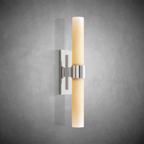 Nova Milk Glass Sconce – Art Deco Brass Bronze Nickel