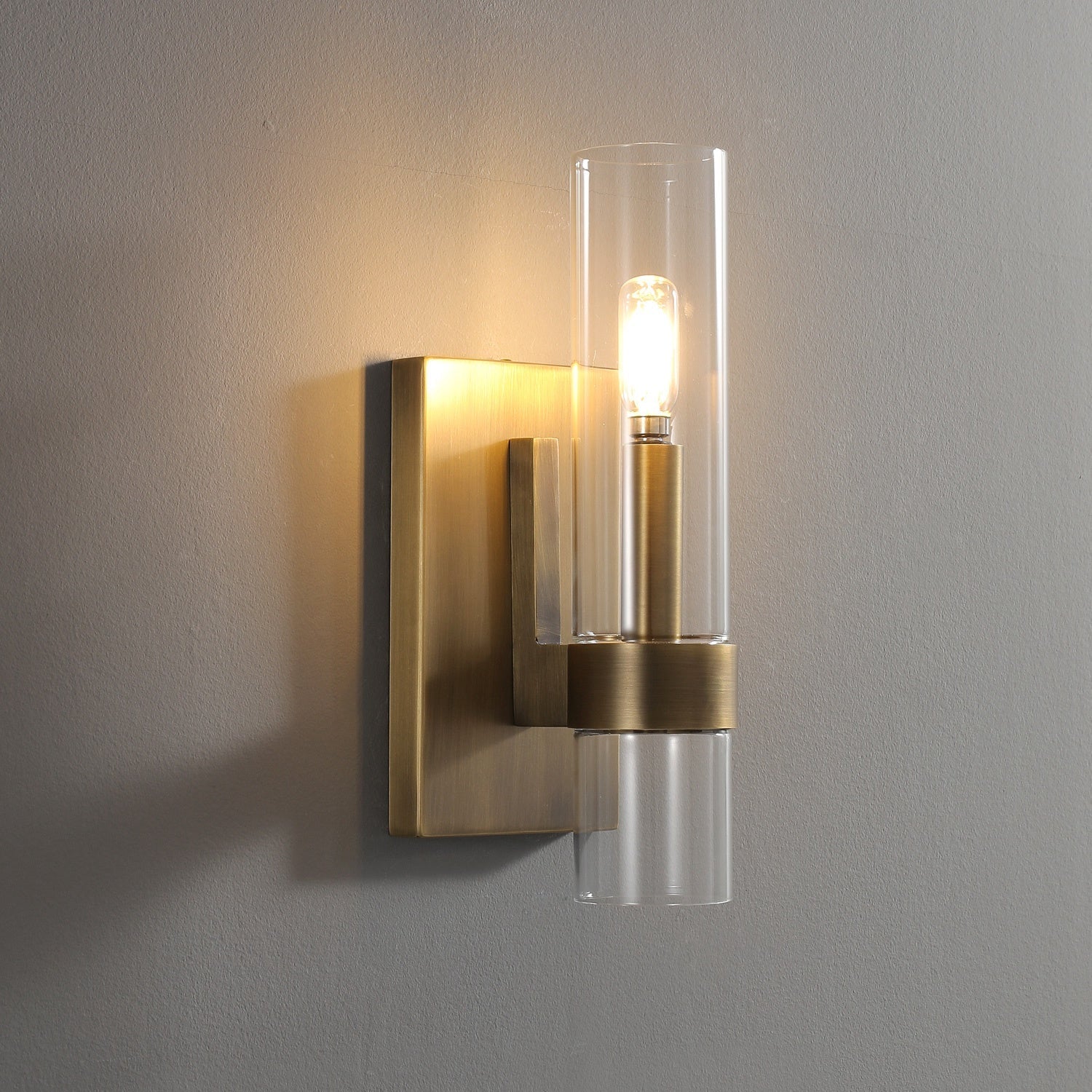 Nova Modern Glass Wall Sconce 12"H