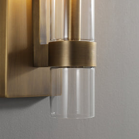 Nova Modern Glass Wall Sconce 12"H
