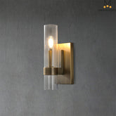 Nova Modern Glass Wall Sconce 12"H
