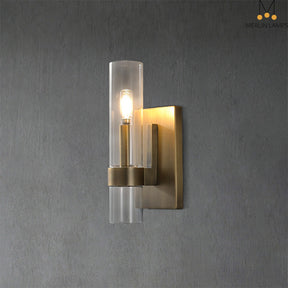 Nova Modern Glass Wall Sconce 12"H