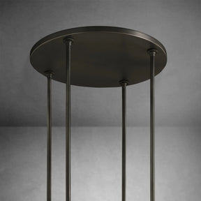 Nova Round Milk Glass Chandelier