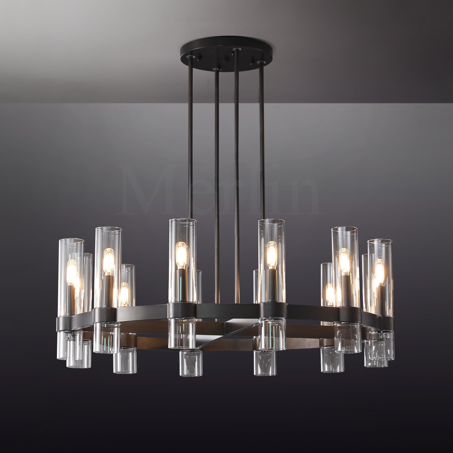 Nova Series Luxury Glass Round Chandelier