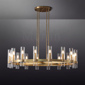 Nova Series Luxury Glass Round Chandelier, Modern Lamp Fixtures
