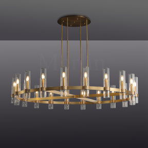 Nova Series Luxury Glass Round Chandelier, Modern Lamp Fixtures