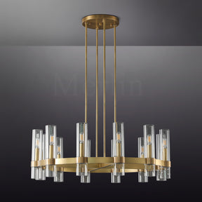 Nova Series Luxury Glass Round Chandelier, Modern Lamp Fixtures