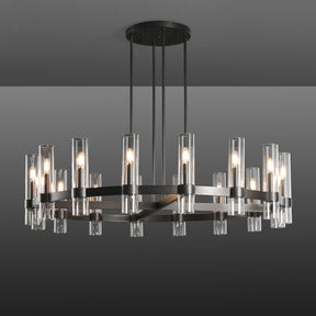 Nova Series Luxury Glass Round Chandelier, Modern Lamp Fixtures