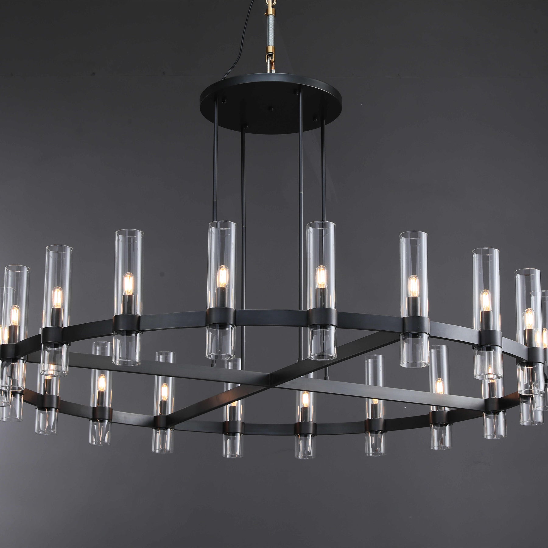Nova Series Luxury Glass Round Chandelier, Modern Lamp Fixtures