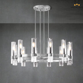 Nova Series Luxury Glass Round Chandelier, Modern Lamp Fixtures
