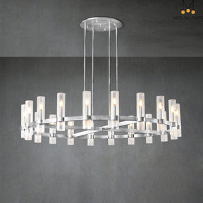 Nova Series Luxury Glass Round Chandelier, Modern Lamp Fixtures