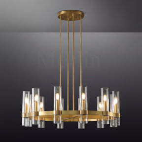 Nova Series Luxury Glass Round Chandelier, Modern Lamp Fixtures