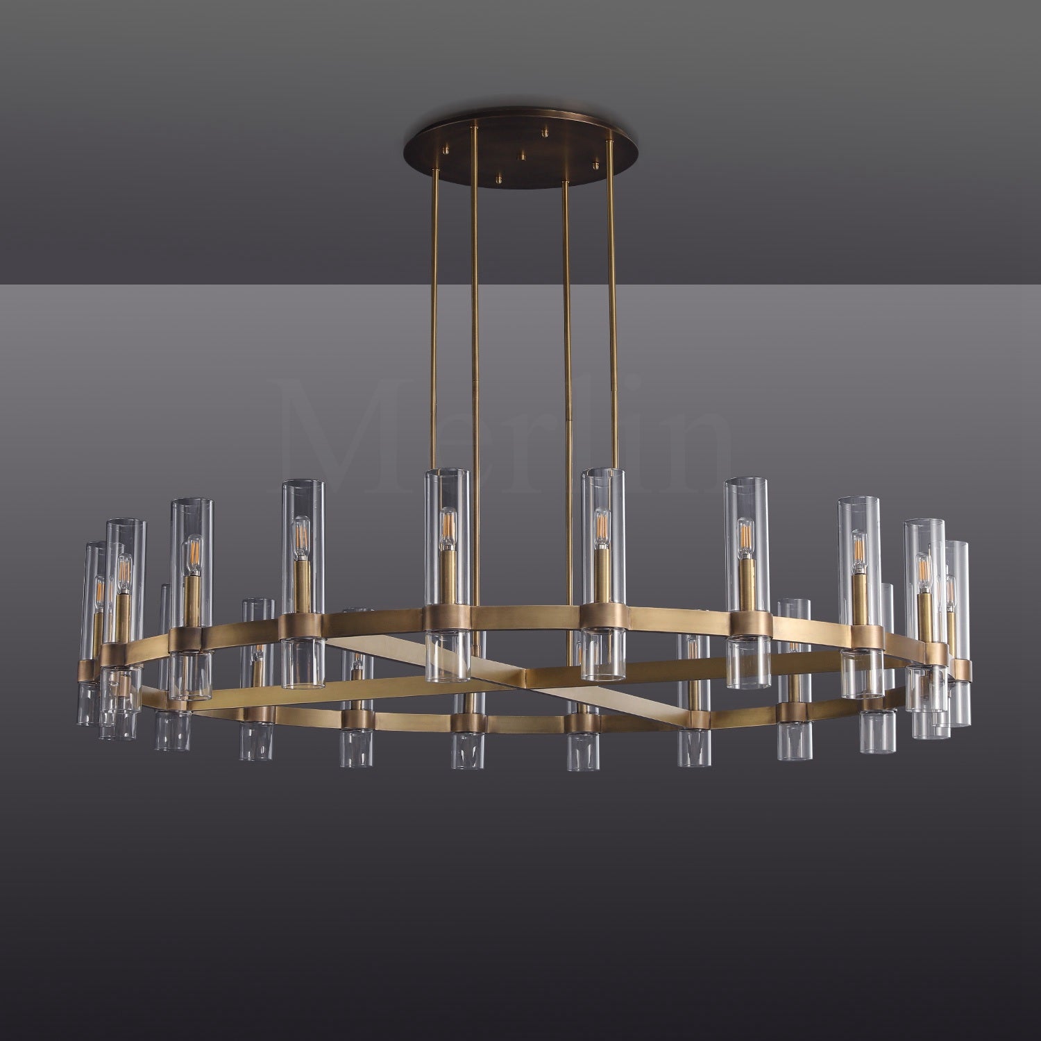Nova Series Luxury Glass Round Chandelier, Modern Lamp Fixtures