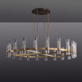 Nova Series Luxury Glass Round Chandelier, Modern Lamp Fixtures