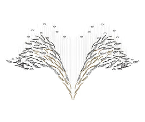 Glass Feathers Chandelier - Vakkerlight