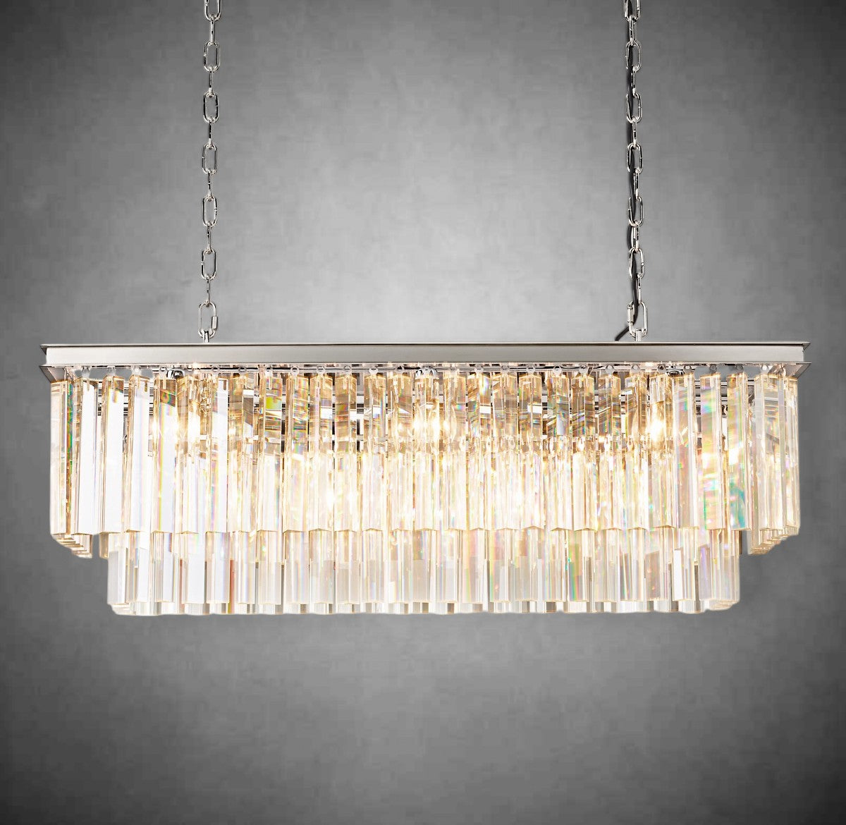 Odiana 2-tiered Rectangular Chandelier