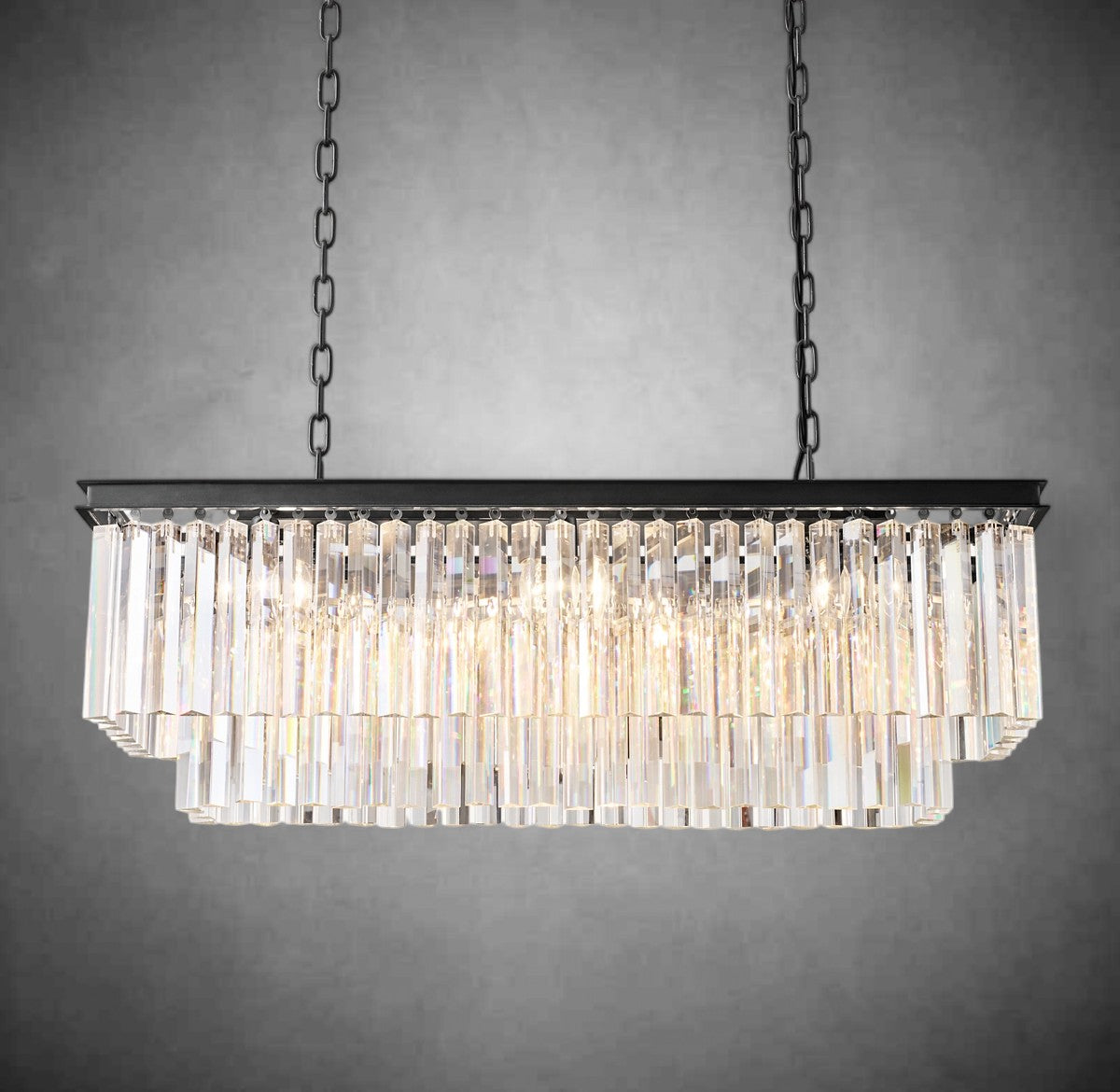 Odiana 2-tiered Rectangular Chandelier