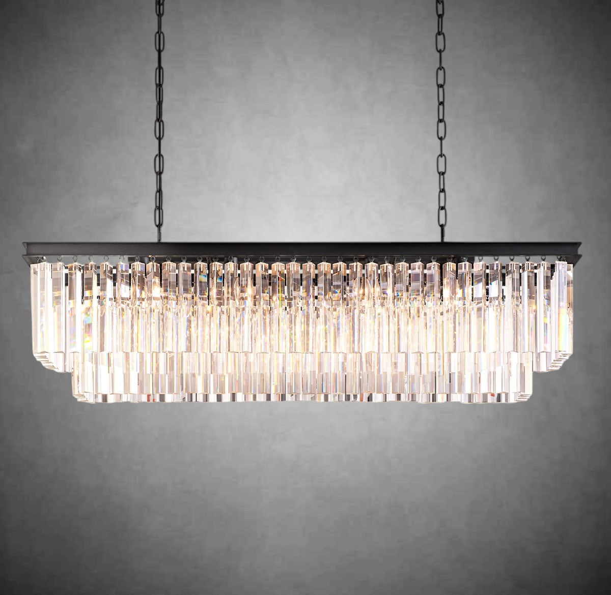 Odiana 2-tiered Rectangular Chandelier
