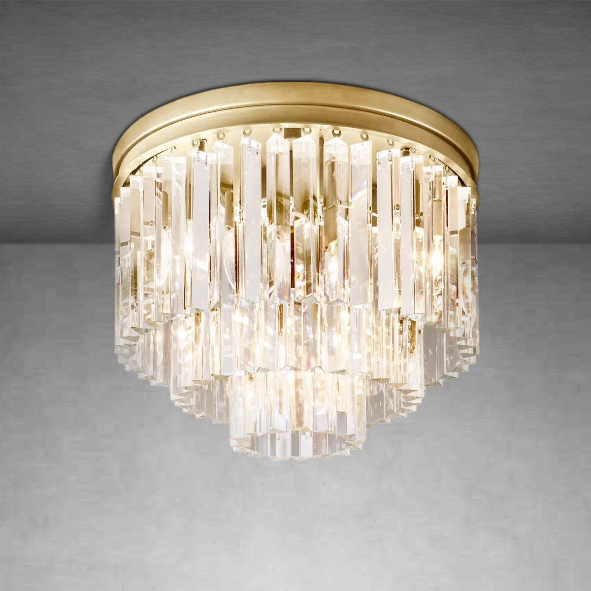 Odiana Crystal Multi-Layer Round Ceiling 20" 32"