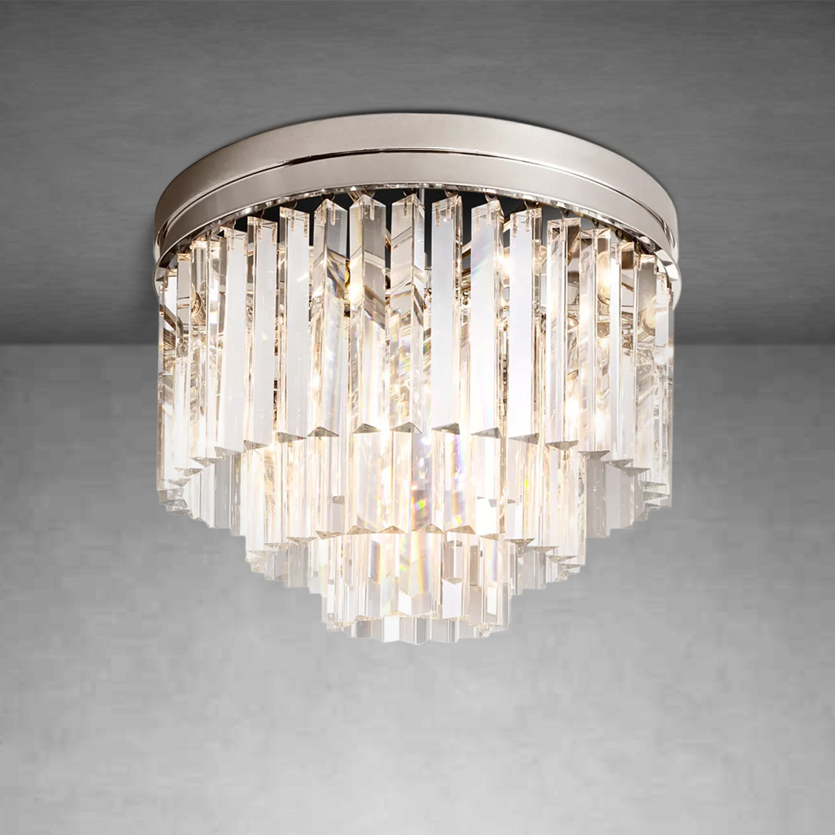 Odiana Crystal Multi-Layer Round Ceiling 20" 32"