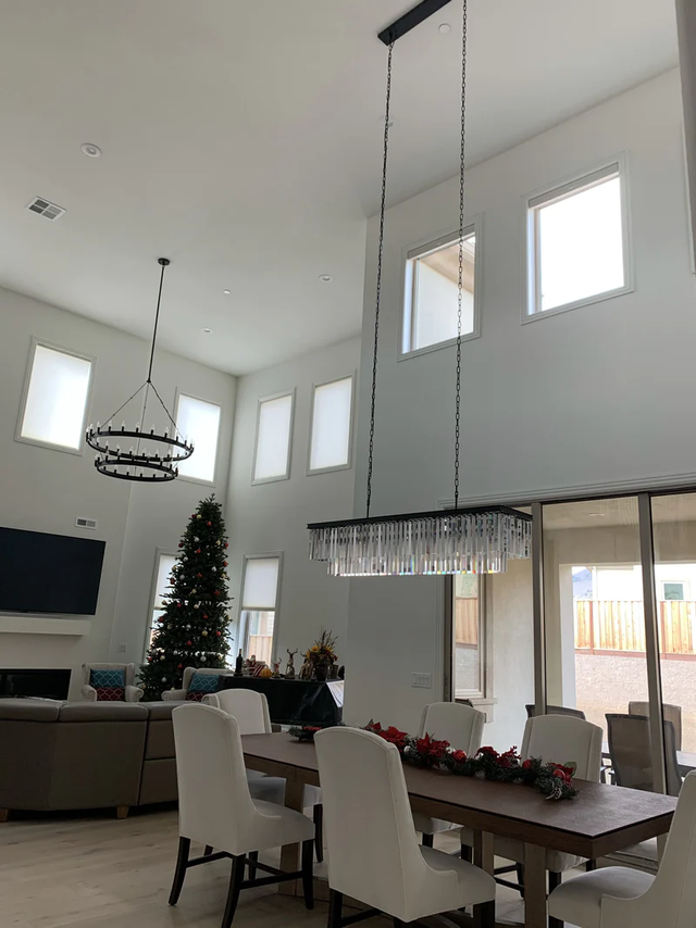 Odiana Series K9 Crystal Chandelier Round / Linear Chandelier Flushmount For Living Room Dinning Room