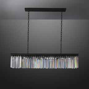 Odiana Series K9 Crystal Chandelier Round / Linear Chandelier Flushmount For Living Room Dinning Room