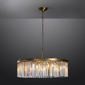 Odiana Series K9 Crystal Chandelier Round / Linear Chandelier Flushmount For Living Room Dinning Room