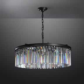 Odiana Series K9 Crystal Chandelier Round / Linear Chandelier Flushmount For Living Room Dinning Room
