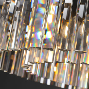 Odiana Series K9 Crystal Chandelier Round / Linear Chandelier Flushmount For Living Room Dinning Room
