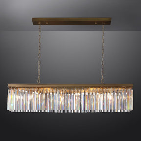 Odiana Series K9 Crystal Chandelier Round / Linear Chandelier Flushmount For Living Room Dinning Room