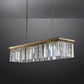Odiana Series K9 Crystal Chandelier Round / Linear Chandelier Flushmount For Living Room Dinning Room