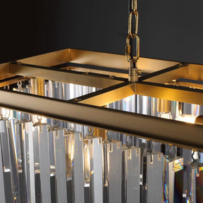 Odiana Series K9 Crystal Chandelier Round / Linear Chandelier Flushmount For Living Room Dinning Room