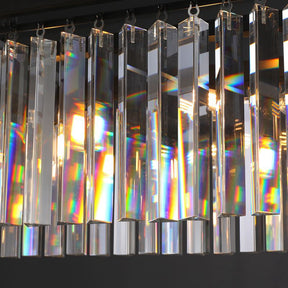 Odiana Series K9 Crystal Chandelier Round / Linear Chandelier Flushmount For Living Room Dinning Room