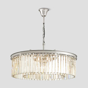 Odiana Series K9 Crystal Chandelier Round / Linear Chandelier Flushmount For Living Room Dinning Room